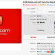 $100 Hotels.com Gift Card, $90